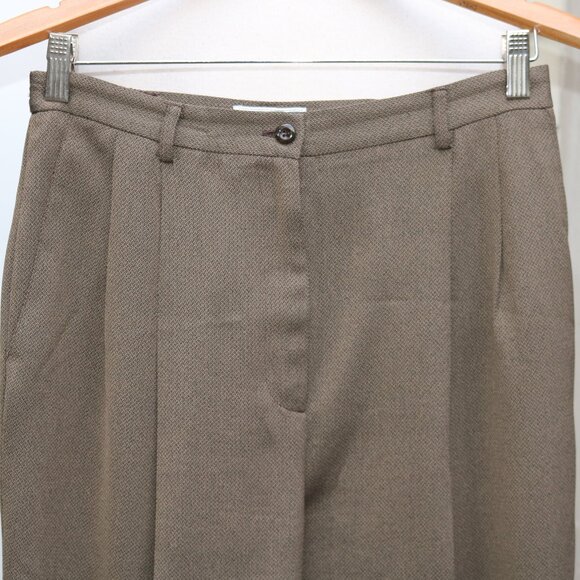 Jennifer Moore Brown Textured Poly Crepe 1 Button Pant Suit Sz 10 - Picture 5 of 9